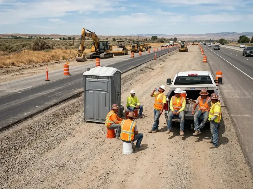 highway-road-construction-crew-007 — frequently asked questions, Porta Potty and Restroom Rentals in College, AK